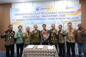 PT Jamkrida Jatim dan Mitra Reasuransi Tandatangani Perjanjian Facultative Obligatory 2026